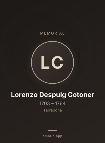 Memorial portrait of Lorenzo Despuig Cotoner