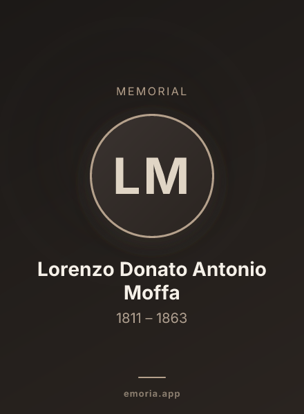 Memorial portrait of Lorenzo Donato Antonio Moffa