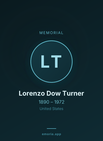 Memorial portrait of Lorenzo Dow Turner