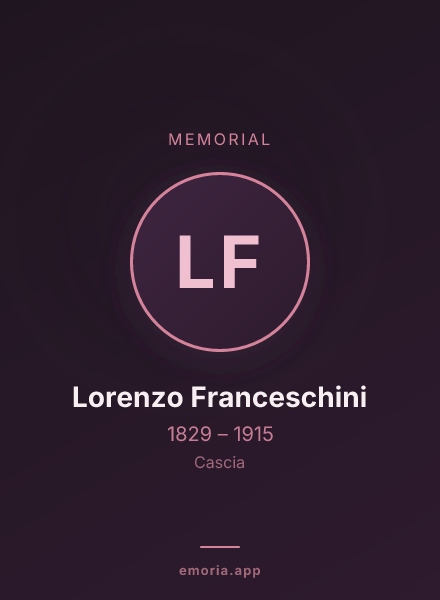 Memorial portrait of Lorenzo Franceschini