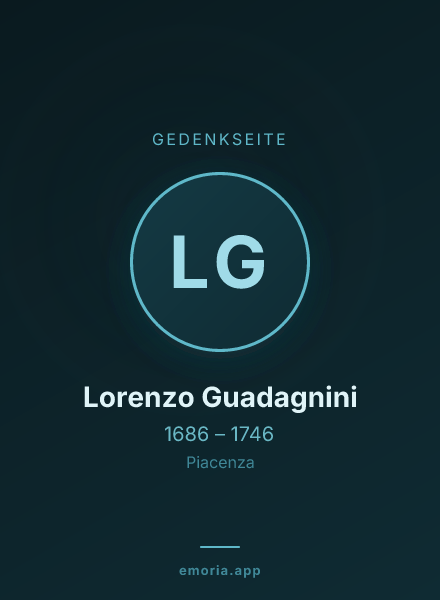 Gedenkportrait von Lorenzo Guadagnini