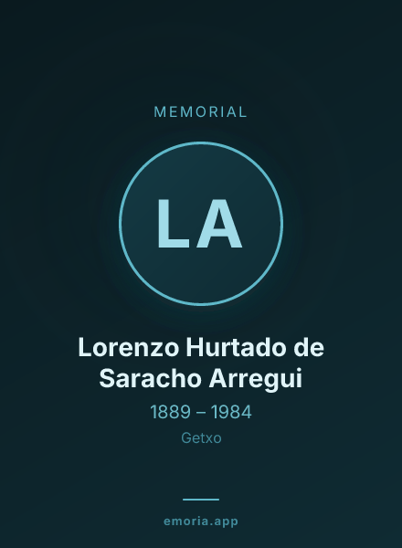 Memorial portrait of Lorenzo Hurtado de Saracho Arregui