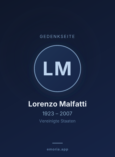 Gedenkportrait von Lorenzo Malfatti