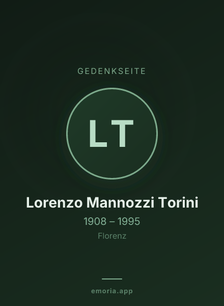Gedenkportrait von Lorenzo Mannozzi Torini