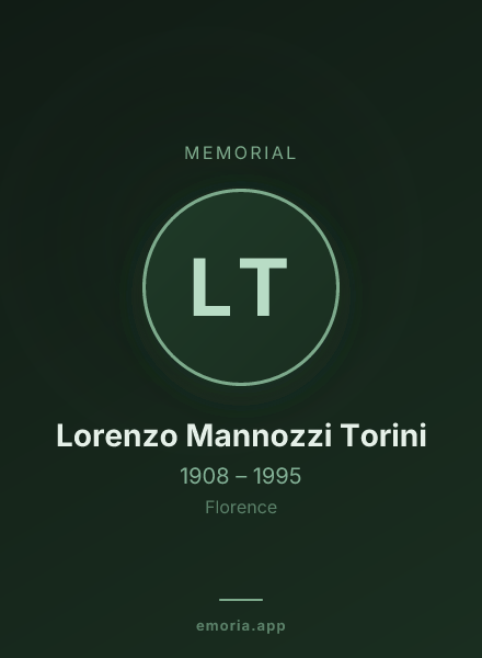 Memorial portrait of Lorenzo Mannozzi Torini