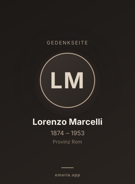 Gedenkportrait von Lorenzo Marcelli