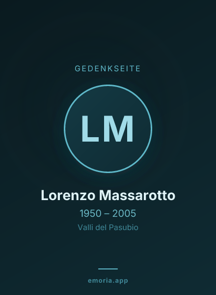 Gedenkportrait von Lorenzo Massarotto