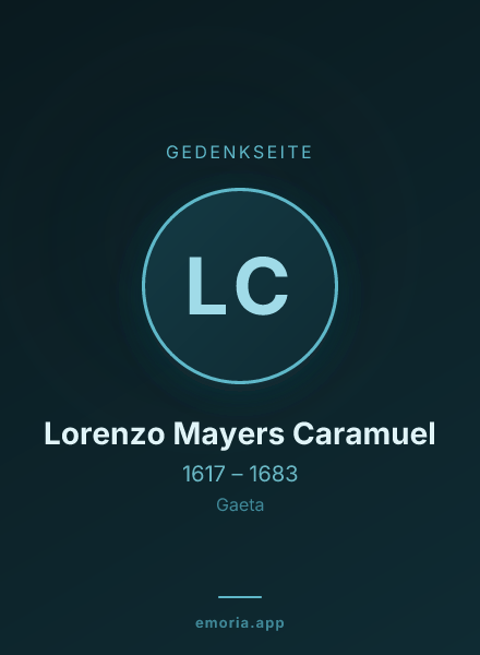 Gedenkportrait von Lorenzo Mayers Caramuel