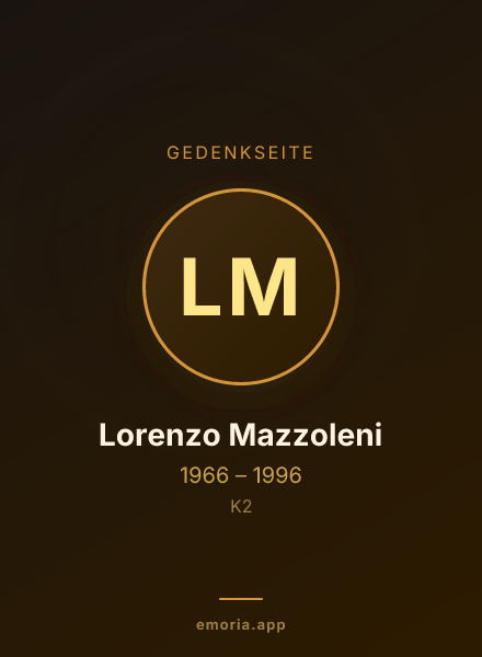Gedenkportrait von Lorenzo Mazzoleni