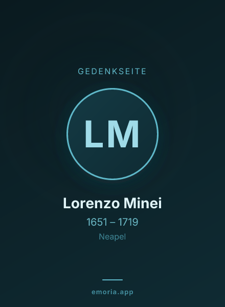 Gedenkportrait von Lorenzo Minei