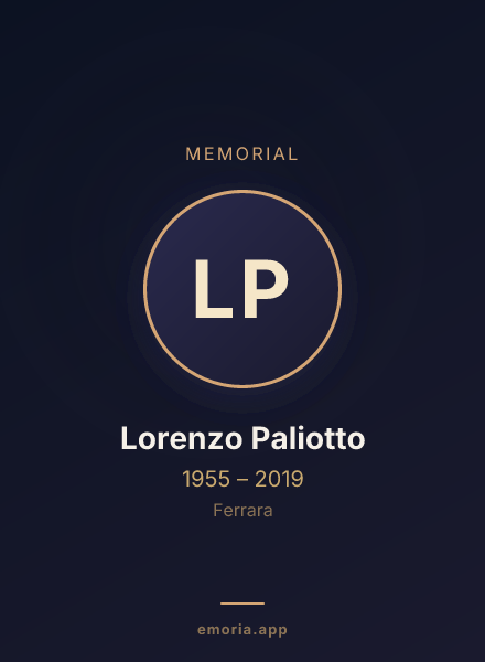 Memorial portrait of Lorenzo Paliotto