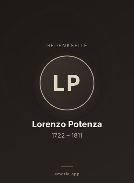 Gedenkportrait von Lorenzo Potenza