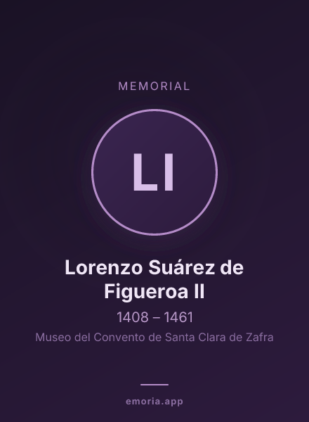 Memorial portrait of Lorenzo Suárez de Figueroa II