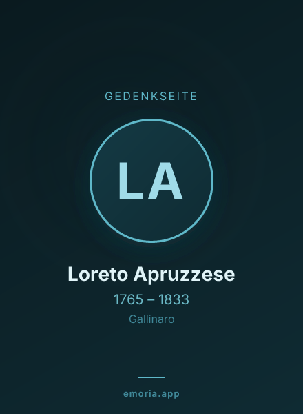 Gedenkportrait von Loreto Apruzzese