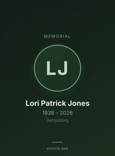 Memorial portrait of Lori Patrick Jones