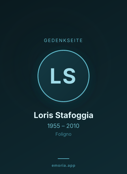 Gedenkportrait von Loris Stafoggia