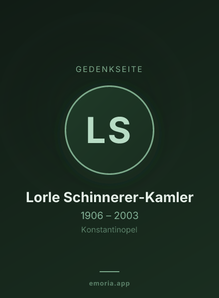 Gedenkportrait von Lorle Schinnerer-Kamler