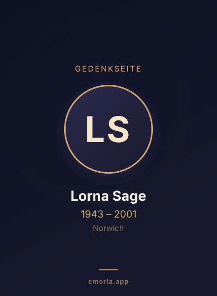 Gedenkportrait von Lorna Sage