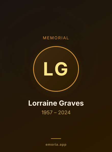 Memorial portrait of Lorraine Graves