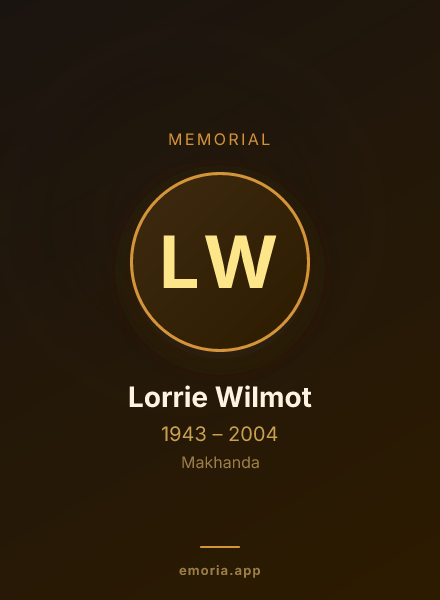 Memorial portrait of Lorrie Wilmot