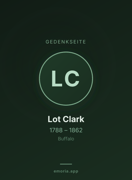 Gedenkportrait von Lot Clark