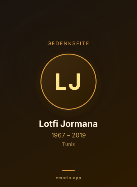 Gedenkportrait von Lotfi Jormana