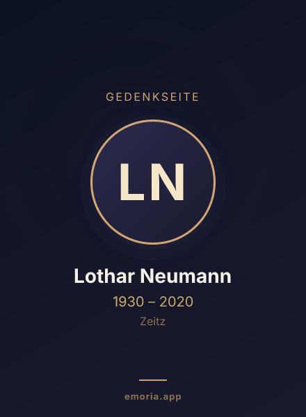 Gedenkportrait von Lothar Neumann