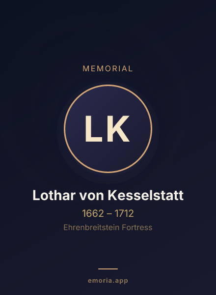 Memorial portrait of Lothar von Kesselstatt
