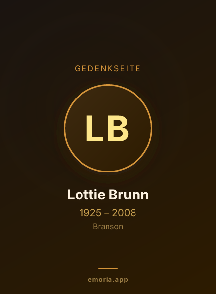 Gedenkportrait von Lottie Brunn