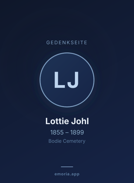 Gedenkportrait von Lottie Johl