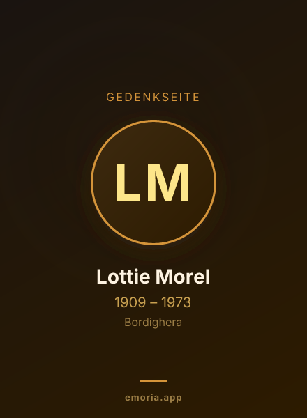 Gedenkportrait von Lottie Morel