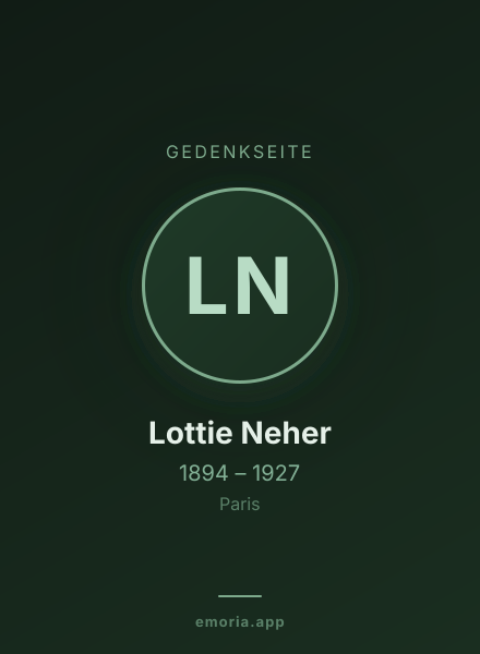 Gedenkportrait von Lottie Neher