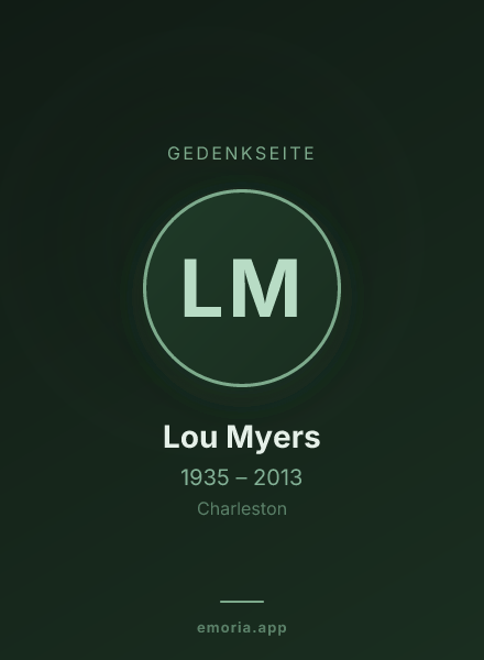 Gedenkportrait von Lou Myers