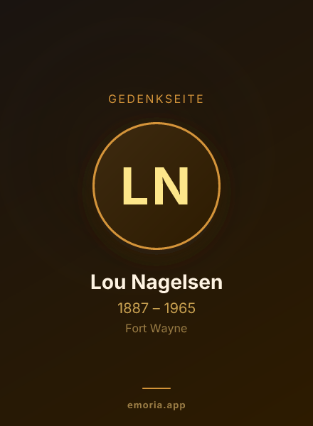 Gedenkportrait von Lou Nagelsen