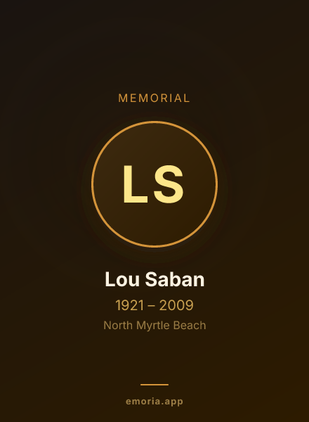 Memorial portrait of Lou Saban