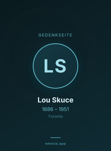 Gedenkportrait von Lou Skuce