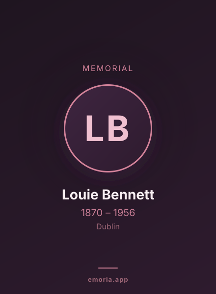 Memorial portrait of Louie Bennett