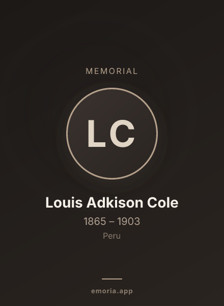 Memorial portrait of Louis Adkison Cole