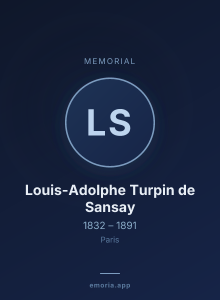 Memorial portrait of Louis-Adolphe Turpin de Sansay