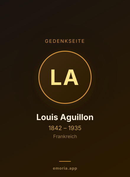 Gedenkportrait von Louis Aguillon