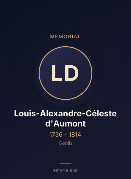 Memorial portrait of Louis-Alexandre-Céleste d'Aumont