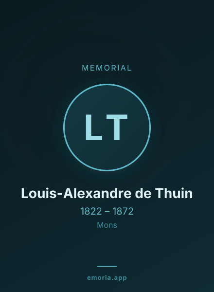 Memorial portrait of Louis-Alexandre de Thuin
