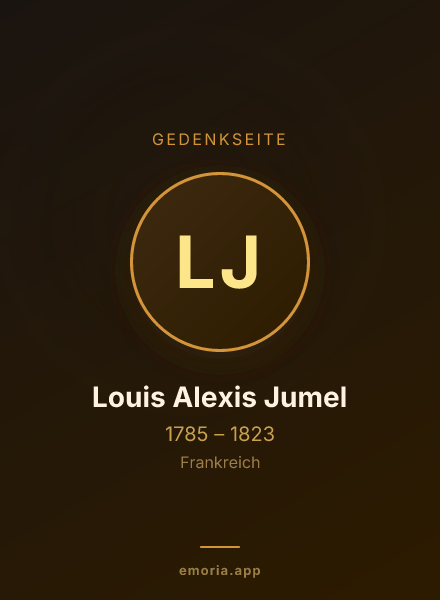 Gedenkportrait von Louis Alexis Jumel