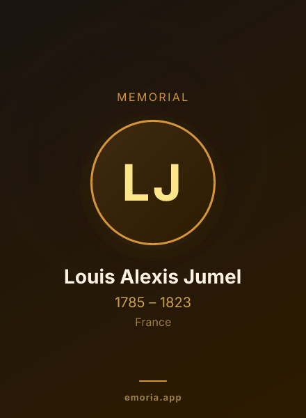 Memorial portrait of Louis Alexis Jumel