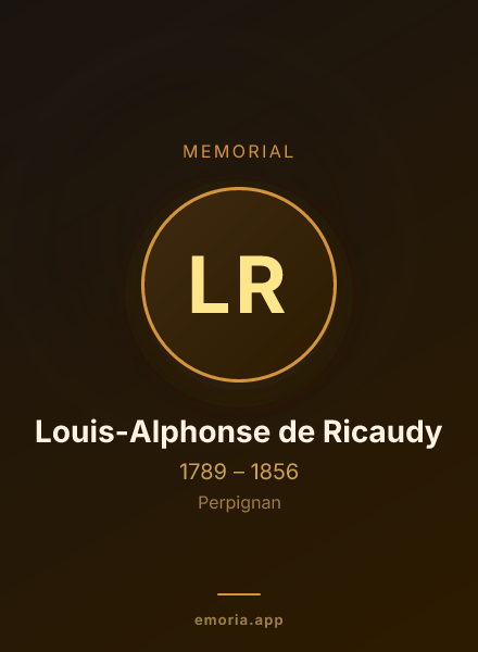 Memorial portrait of Louis-Alphonse de Ricaudy