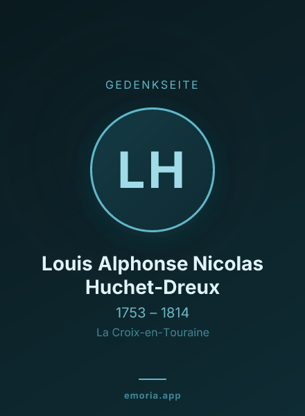 Gedenkportrait von Louis Alphonse Nicolas Huchet-Dreux