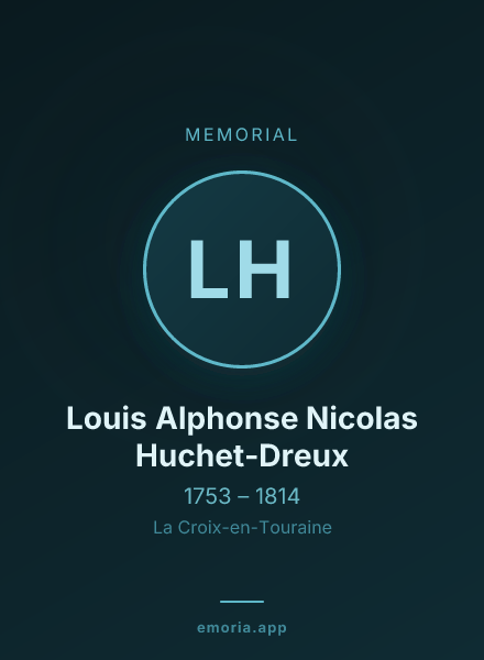 Memorial portrait of Louis Alphonse Nicolas Huchet-Dreux