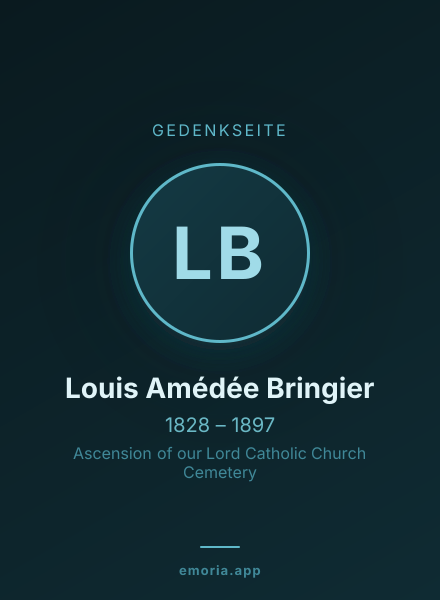 Gedenkportrait von Louis Amédée Bringier