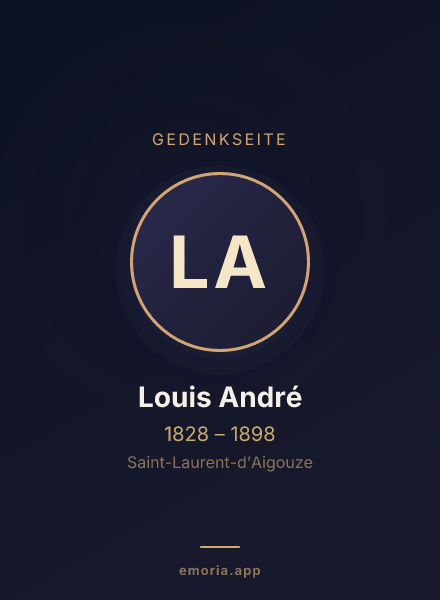 Gedenkportrait von Louis André