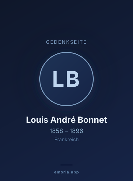 Gedenkportrait von Louis André Bonnet